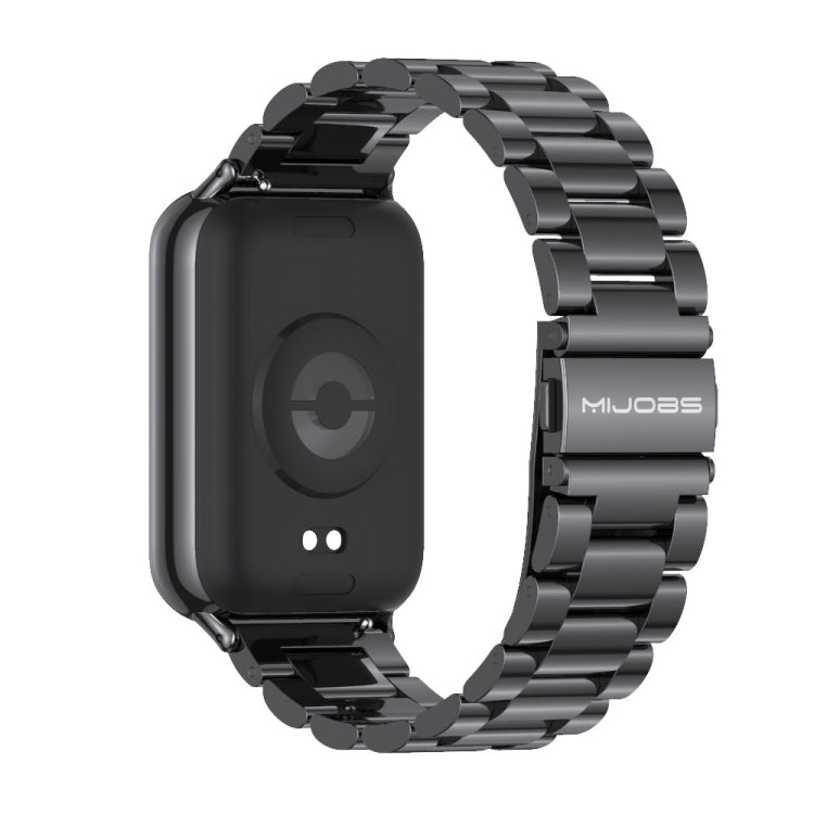 Mijobs Three Beads Stainless Steel Watch Band, For Xiaomi Smart Band 9 Pro / 8 Pro