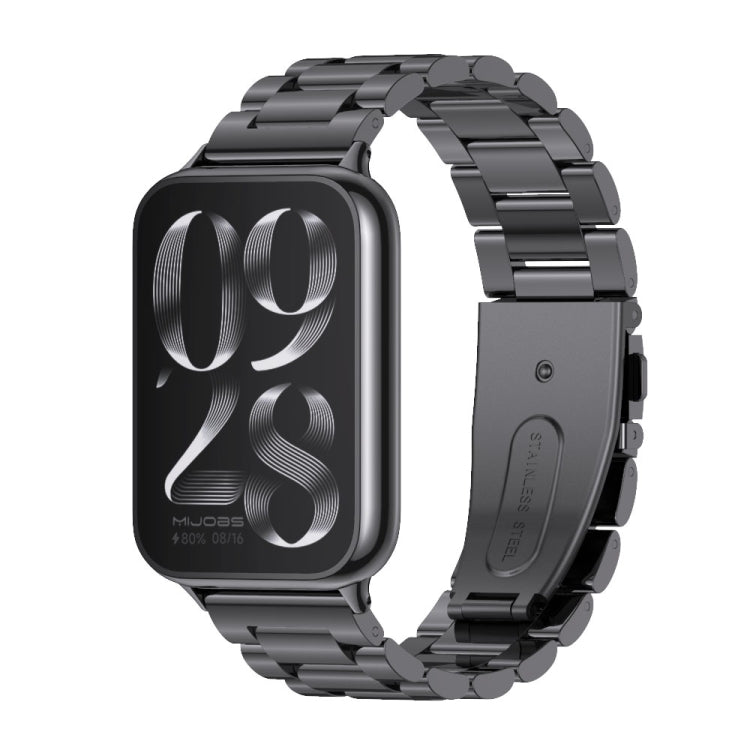 Mijobs Three Beads Stainless Steel Watch Band