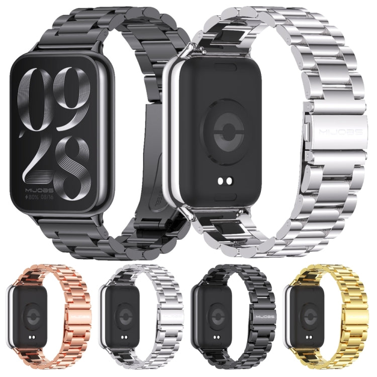 Mijobs Three Beads Stainless Steel Watch Band