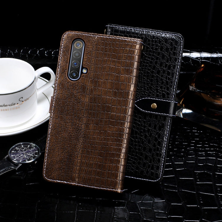 idewei Crocodile Texture Horizontal Flip Leather Case with Holder & Card Slots & Wallet, For OPPO Realme X3, For ZTE Axon 11 SE 5G