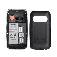UNIWA V202T 4G Flip Style Phone, 2.4 inch Unisoc T107 Cat.1, SOS, FM, Dual SIM Cards, 21 Keys