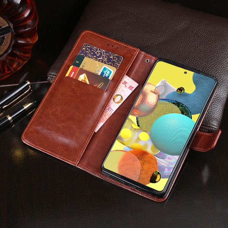 idewei Crazy Horse Texture Horizontal Flip Leather Case with Holder & Card Slots & Wallet, For Samsung Galaxy A51 5G, For Samsung Galaxy A71 5G, For Xiaomi Mi Note 10 Lite