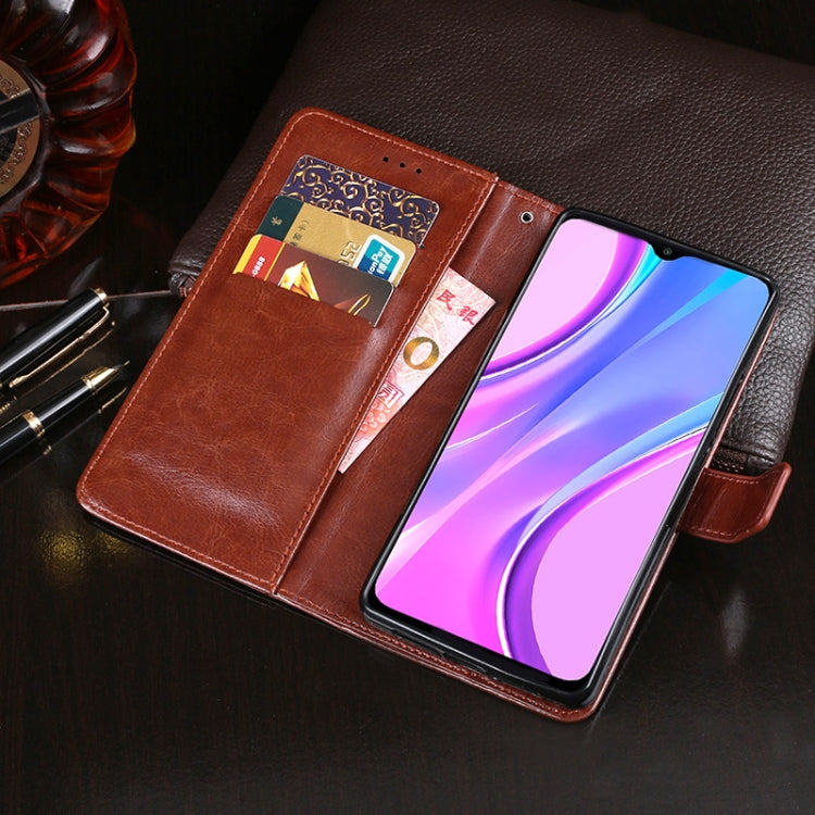 idewei Crazy Horse Texture Horizontal Flip Leather Case with Holder & Card Slots & Wallet, For Xiaomi Redmi 9, For Xiaomi Poco M2 Pro, For Xiaomi Redmi 9A