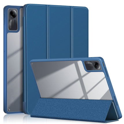 Acrylic 3-Fold Solid Color Smart Leather Tablet Case, For Xiaomi Pad 6S Pro 12.4, For Xiaomi Redmi Pad SE, For Xiaomi Pad 6 / 6 Pro