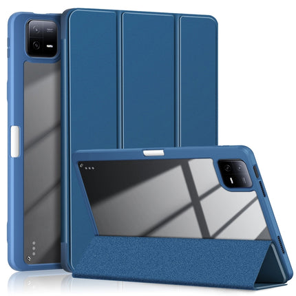 Acrylic 3-Fold Solid Color Smart Leather Tablet Case, For Xiaomi Pad 6S Pro 12.4, For Xiaomi Redmi Pad SE, For Xiaomi Pad 6 / 6 Pro