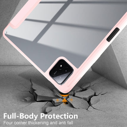 Acrylic 3-Fold Solid Color Smart Leather Tablet Case, For Xiaomi Pad 6S Pro 12.4, For Xiaomi Redmi Pad SE, For Xiaomi Pad 6 / 6 Pro