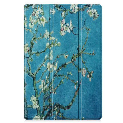 Custer Painted PU Leather Case with Sleep / Wake-up Function & 3-Fold Holder, For Samsung Galaxy Tab S8+ / Tab S8 Plus /  Tab S7 FE / Tab S7+