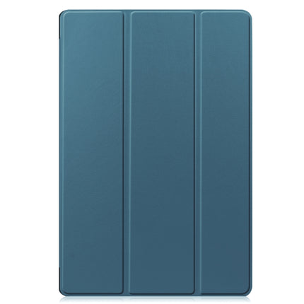Custer Texture Smart PU Leather Case with Sleep / Wake-up Function & 3-Fold Holder, For Samsung Galaxy Tab S8+ / Tab S8 Plus /  Tab S7 FE / Tab S7+