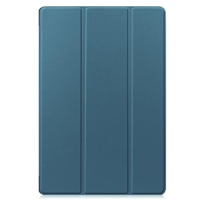 Custer Texture Smart PU Leather Case with Sleep / Wake-up Function & 3-Fold Holder, For Samsung Galaxy Tab S8+ / Tab S8 Plus /  Tab S7 FE / Tab S7+