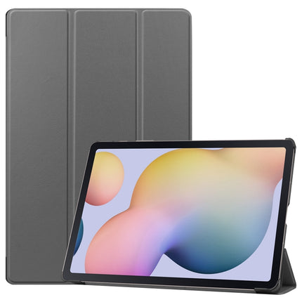 Custer Texture Smart PU Leather Case with Sleep / Wake-up Function & 3-Fold Holder, For Samsung Galaxy Tab S8+ / Tab S8 Plus /  Tab S7 FE / Tab S7+