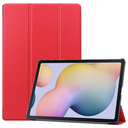 Custer Texture Smart PU Leather Case with Sleep / Wake-up Function & 3-Fold Holder, For Samsung Galaxy Tab S8+ / Tab S8 Plus /  Tab S7 FE / Tab S7+