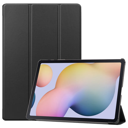 Custer Texture Smart PU Leather Case with Sleep / Wake-up Function & 3-Fold Holder, For Samsung Galaxy Tab S8+ / Tab S8 Plus /  Tab S7 FE / Tab S7+