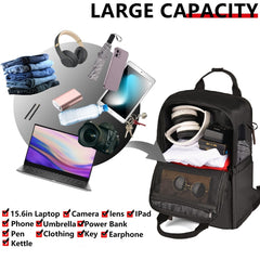 Cwatcun D78 Camera Laptop Backpack Bag