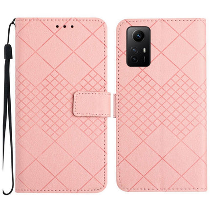 Rhombic Grid Texture Leather Phone Case, For Xiaomi Poco F4 5G, For Xiaomi Redmi 10A / 9C, For Xiaomi 12 Pro, For Xiaomi 12