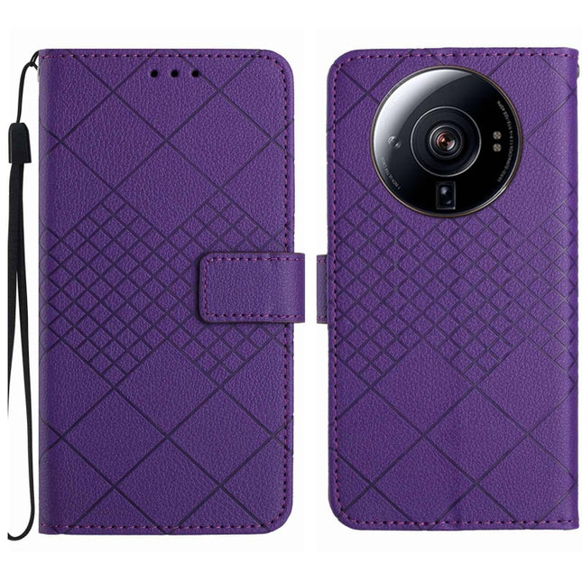 Rhombic Grid Texture Leather Phone Case, For Xiaomi 12S Ultra, For Xiaomi Poco X4 GT, For Xiaomi 12 Lite, For Xiaomi Poco C40