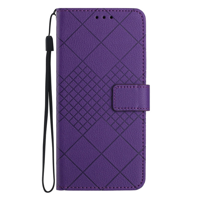 Rhombic Grid Texture Leather Phone Case, For Xiaomi 12S Ultra, For Xiaomi Poco X4 GT, For Xiaomi 12 Lite, For Xiaomi Poco C40