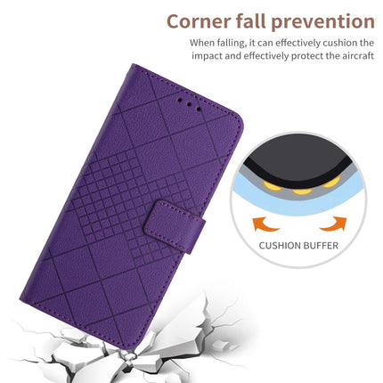 Rhombic Grid Texture Leather Phone Case, For Xiaomi 12S Ultra, For Xiaomi Poco X4 GT, For Xiaomi 12 Lite, For Xiaomi Poco C40