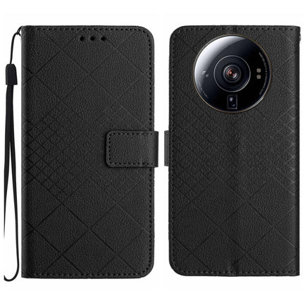 Rhombic Grid Texture Leather Phone Case, For Xiaomi 12S Ultra, For Xiaomi Poco X4 GT, For Xiaomi 12 Lite, For Xiaomi Poco C40