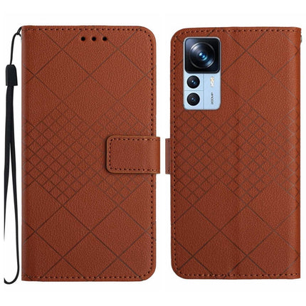 Rhombic Grid Texture Leather Phone Case, For Xiaomi 13, For Xiaomi 12T / 12T Pro, For Xiaomi Poco M5 / M4 5G, For Xiaomi Redmi Note 10 4G / Note 10S