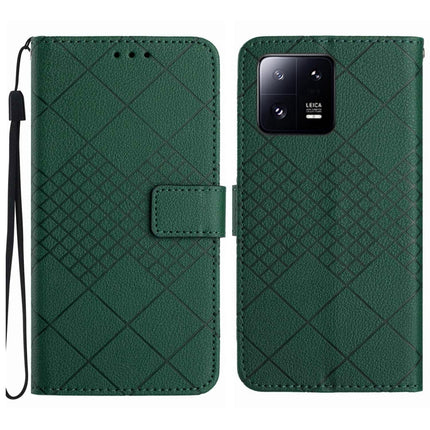 Rhombic Grid Texture Leather Phone Case, For Xiaomi 13, For Xiaomi 12T / 12T Pro, For Xiaomi Poco M5 / M4 5G, For Xiaomi Redmi Note 10 4G / Note 10S