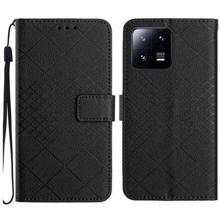 Rhombic Grid Texture Leather Phone Case, For Xiaomi 13, For Xiaomi 12T / 12T Pro, For Xiaomi Poco M5 / M4 5G, For Xiaomi Redmi Note 10 4G / Note 10S