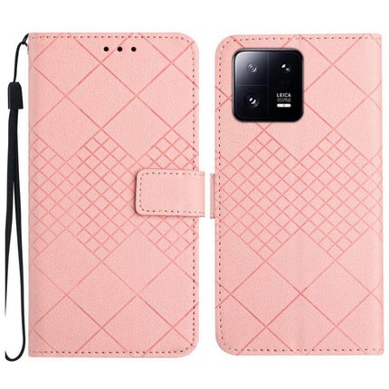 Rhombic Grid Texture Leather Phone Case, For Xiaomi 13, For Xiaomi 12T / 12T Pro, For Xiaomi Poco M5 / M4 5G, For Xiaomi Redmi Note 10 4G / Note 10S