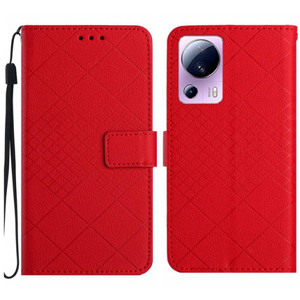 Rhombic Grid Texture Leather Phone Case, For Xiaomi Redmi Note 12 Pro India, For Xiaomi Redmi Note 12 India / Poco X5 5G, For Xiaomi 13 Lite, For Xiaomi 13 Pro
