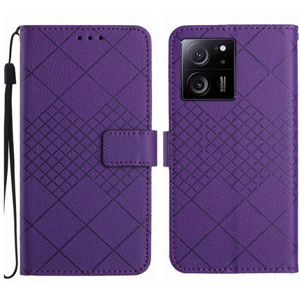 Rhombic Grid Texture Leather Phone Case, For Xiaomi Redmi 12 4G / 5G / Poco M6 Pro 5G, For Xiaomi 13T, For Xiaomi Poco F5, For Xiaomi Poco F5 Pro
