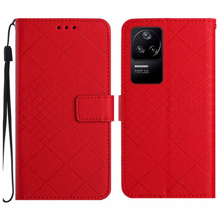 Rhombic Grid Texture Leather Phone Case, For Xiaomi Poco F4 5G, For Xiaomi Redmi 10A / 9C, For Xiaomi 12 Pro, For Xiaomi 12