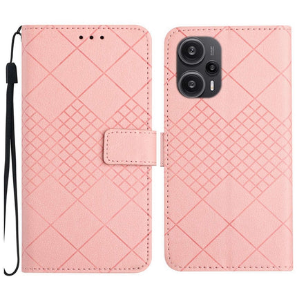 Rhombic Grid Texture Leather Phone Case, For Xiaomi Redmi 12 4G / 5G / Poco M6 Pro 5G, For Xiaomi 13T, For Xiaomi Poco F5, For Xiaomi Poco F5 Pro