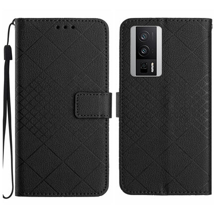 Rhombic Grid Texture Leather Phone Case, For Xiaomi Redmi 12 4G / 5G / Poco M6 Pro 5G, For Xiaomi 13T, For Xiaomi Poco F5, For Xiaomi Poco F5 Pro