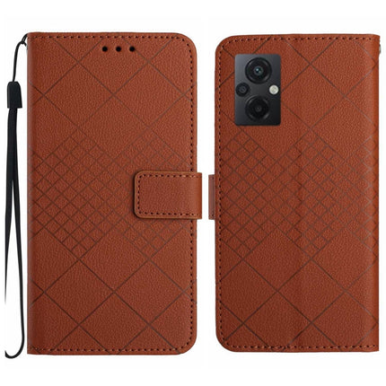 Rhombic Grid Texture Leather Phone Case, For Xiaomi 13, For Xiaomi 12T / 12T Pro, For Xiaomi Poco M5 / M4 5G, For Xiaomi Redmi Note 10 4G / Note 10S