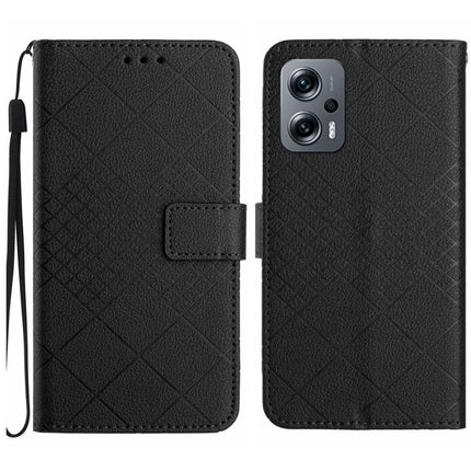 Rhombic Grid Texture Leather Phone Case, For Xiaomi 12S Ultra, For Xiaomi Poco X4 GT, For Xiaomi 12 Lite, For Xiaomi Poco C40