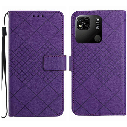 Rhombic Grid Texture Leather Phone Case, For Xiaomi Poco F4 5G, For Xiaomi Redmi 10A / 9C, For Xiaomi 12 Pro, For Xiaomi 12