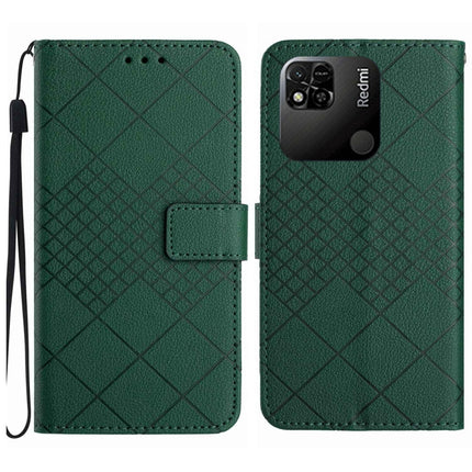 Rhombic Grid Texture Leather Phone Case, For Xiaomi Poco F4 5G, For Xiaomi Redmi 10A / 9C, For Xiaomi 12 Pro, For Xiaomi 12