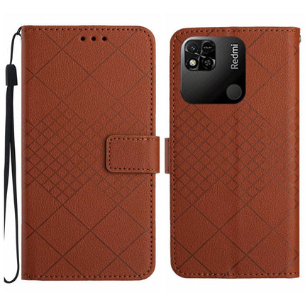 Rhombic Grid Texture Leather Phone Case, For Xiaomi Poco F4 5G, For Xiaomi Redmi 10A / 9C, For Xiaomi 12 Pro, For Xiaomi 12
