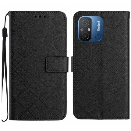 Rhombic Grid Texture Leather Phone Case, For Xiaomi Redmi Note 12 4G Global, For Xiaomi Redmi A1 / A2, For Xiaomi Redmi 11A / Poco C55, For Xiaomi Redmi Note 12 Pro+ India