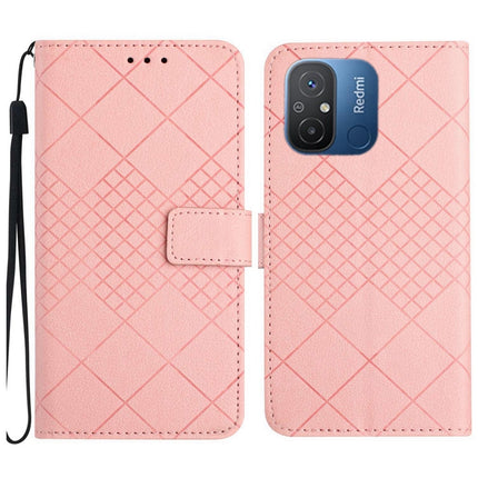 Rhombic Grid Texture Leather Phone Case, For Xiaomi Redmi Note 12 4G Global, For Xiaomi Redmi A1 / A2, For Xiaomi Redmi 11A / Poco C55, For Xiaomi Redmi Note 12 Pro+ India