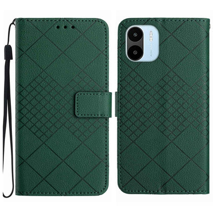 Rhombic Grid Texture Leather Phone Case, For Xiaomi Redmi Note 12 4G Global, For Xiaomi Redmi A1 / A2, For Xiaomi Redmi 11A / Poco C55, For Xiaomi Redmi Note 12 Pro+ India