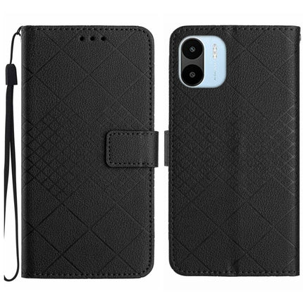 Rhombic Grid Texture Leather Phone Case, For Xiaomi Redmi Note 12 4G Global, For Xiaomi Redmi A1 / A2, For Xiaomi Redmi 11A / Poco C55, For Xiaomi Redmi Note 12 Pro+ India