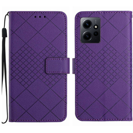 Rhombic Grid Texture Leather Phone Case, For Xiaomi Redmi Note 12 4G Global, For Xiaomi Redmi A1 / A2, For Xiaomi Redmi 11A / Poco C55, For Xiaomi Redmi Note 12 Pro+ India
