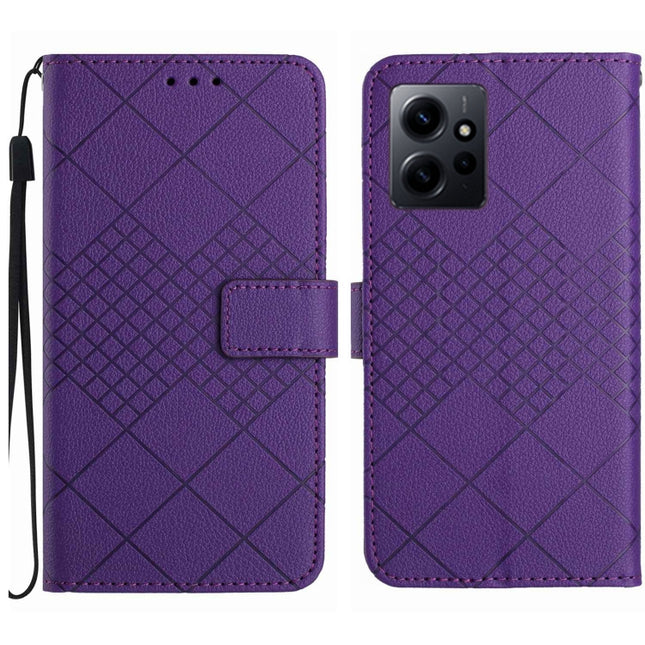 Rhombic Grid Texture Leather Phone Case, For Xiaomi Redmi Note 12 4G Global, For Xiaomi Redmi A1 / A2, For Xiaomi Redmi 11A / Poco C55, For Xiaomi Redmi Note 12 Pro+ India
