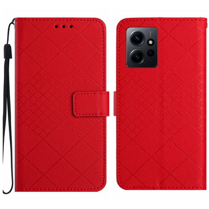 Rhombic Grid Texture Leather Phone Case, For Xiaomi Redmi Note 12 4G Global, For Xiaomi Redmi A1 / A2, For Xiaomi Redmi 11A / Poco C55, For Xiaomi Redmi Note 12 Pro+ India