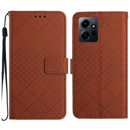 Rhombic Grid Texture Leather Phone Case, For Xiaomi Redmi Note 12 4G Global, For Xiaomi Redmi A1 / A2, For Xiaomi Redmi 11A / Poco C55, For Xiaomi Redmi Note 12 Pro+ India