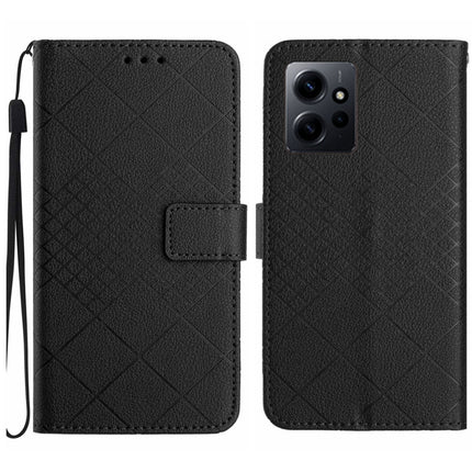 Rhombic Grid Texture Leather Phone Case, For Xiaomi Redmi Note 12 4G Global, For Xiaomi Redmi A1 / A2, For Xiaomi Redmi 11A / Poco C55, For Xiaomi Redmi Note 12 Pro+ India