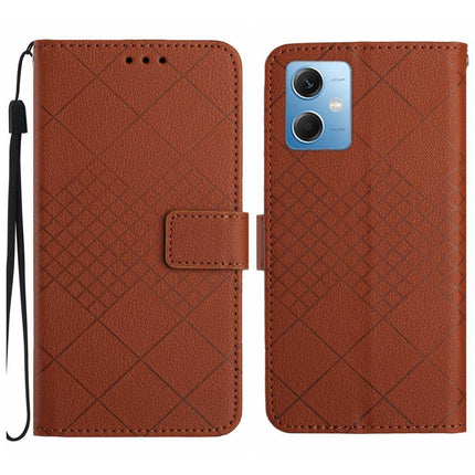 Rhombic Grid Texture Leather Phone Case, For Xiaomi Redmi Note 12 Pro India, For Xiaomi Redmi Note 12 India / Poco X5 5G, For Xiaomi 13 Lite, For Xiaomi 13 Pro