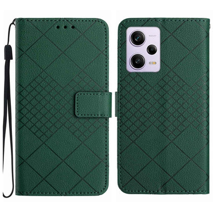 Rhombic Grid Texture Leather Phone Case, For Xiaomi Redmi Note 12 Pro India, For Xiaomi Redmi Note 12 India / Poco X5 5G, For Xiaomi 13 Lite, For Xiaomi 13 Pro
