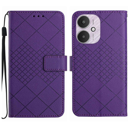 Rhombic Grid Texture Leather Phone Case, For Xiaomi Redmi 13 4G Global / 5G Global, For Xiaomi Redmi A3, For Xiaomi Redmi Note 13 4G Global, For Xiaomi Redmi 13C 5G