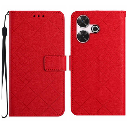 Rhombic Grid Texture Leather Phone Case, For Xiaomi Redmi 13 4G Global / 5G Global, For Xiaomi Redmi A3, For Xiaomi Redmi Note 13 4G Global, For Xiaomi Redmi 13C 5G