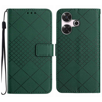 Rhombic Grid Texture Leather Phone Case, For Xiaomi Redmi 13 4G Global / 5G Global, For Xiaomi Redmi A3, For Xiaomi Redmi Note 13 4G Global, For Xiaomi Redmi 13C 5G